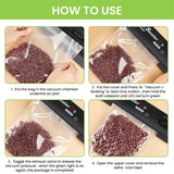 1 Set Vacuum Sealing Machine For Food Saving, Food Vacuum Sealing Machine Automatic Air Sealing System For Food Storage