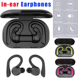 Earphone High Power Mini Sports Headphones Noise Cancelg in-ear Bluetooth Headset IPX7 Stereo Earbuds 20 Hours Head Phones