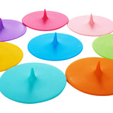 Drop 24 Set Anti-Dust Airtight Seal Mug Cover Silicone Drink Bowl Hot Cup Lids