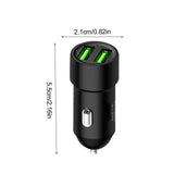 3.4A Fast Charging Adapter Metal Car Safe Auto Charger For Daily Life Business Trip