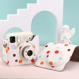 with Shoulder Strap Instant Camera Case Travel Anti Scratch Protective Cover Soft Shockproof for Fujifilm Instax mini SE/7+