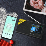 Portable Digital Bluetooth-compatible 5.0 Broadcasting Player DAB/FM Receiver Rechargeable Lightweight Home Radio