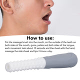 Muscle Training Brush Motor Exercise Tool for Oral Tissue Stimulation and Desensitization