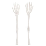1 Pair of Arm Skeleton Salad Tong Creative Halloween Simulation Skeleton Arm Party Props