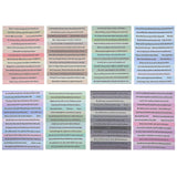 8 Sheets of Bible Quote Stickers for Journaling Planner Multi-Function Bible Stickers English Phrase Stickers