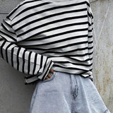 Women's Fashion Simple Knitting T-shirt Round Neck Top