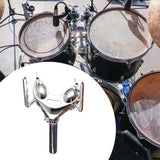 Set Stand Holder Musical Instrument Accessory Sturdy Hardware Double Bracket for Tom Drum