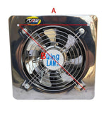 10/12'' Powerful Booster Extractor Exhaust fan Ventilation Pipe for Bathroom Toilet Kitchen Wall Window Stainless Steel Fan