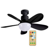 30W LED Light Ceig Fan with Remote Control E26/E27 Base 3 Speeds Adjustable Wind Speed for Home Living Room Bedroom Decor
