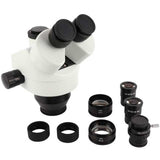 7X-45X Trinocular Microscope Lens Eyepiece Set Stereo Microscope Eyepiece Objective Lens Microscope Accessory