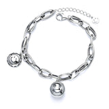 Creative Personality Smiley Face Bell Bracelet