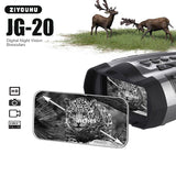 Digital Night Vision Binoculars JG-20 Infrared Hunting Device Telescope Camping Equipment Night Vision Goggles 1080P Video 300m