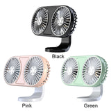 5V Coog Low Noise USB Powerful 3 Gear Car Air Outlet Dashboard Mini Fan 360 Degree Rotating for Truck Vehicle