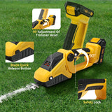 Cordless Hedge Electric Bush Trimmer Grass Shears Handheld Garden Tool For 20V Battery (No Battery)