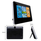 Wireless Station with Atomic Clock and USB - 197FT (60M) Temperature Humidity Meter, HD Weather Thermometer