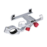 Universal Bike Holder Scooter Handlebar 360 Degree Rotating Mount Mobile Phone Aluminum Alloy Clamp Sier Grey