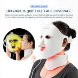 Face Neck Silicone LED 7 Colors Photon Red Light Therapy Flexible Facial Beauty Mask Skin Care Anti-Ance