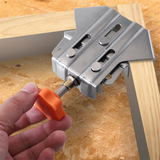 2Pc Carpenter Quick Positioning Clamp for Wood Panel Splicing 90 Degree Fixing Clips Right Angle Clamps-Open