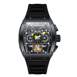 GUANQIN 2023 Automatic Mechanical Winding Watch Fashion Calendar Week Month Chronograph 361L Stainless Steel Relogio Masculino