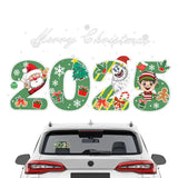 Motorcycles Christmas Decoration Auto Modified Santa Claus Decals Decor Waterproof Novelty Car Stickers For Home
