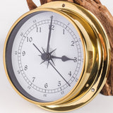 4Pcs Brass Case Weather Station Barometer Temperature Hygrometer And Clock Tid 115Mm