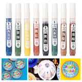 8x Underglaze Glaze Markers - Multicolor Sketching Porcelain Paint Pens