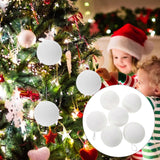 6pcs Foam Christmas Tree Ornaments Wedding Ceiling Decorations Party Decoration Ball Mini Craft Ball For Making Diy Ornaments