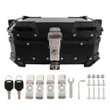 Motorcycle Luggage Box with Removable Base and Liner 28L Large Capacity Shockproof