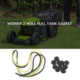 10 Pcs 2 Holes Tank Grommet Rubber with Fuel Line Pipe for Brush Cutter Grass Trimmer