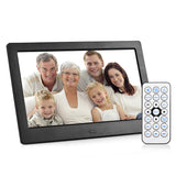 Andoer 10.1 Inch Digital Photo Frame IPS Screen Desktop Electronic Album with Remote Control Photo/ Video/ Music/ Clock Function