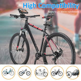Bicycle Rear View Mirror - Clear Wide Range Back Sight, Rearview Reflector, Adjustable Left Right, 4.3'' Screen, Accessories