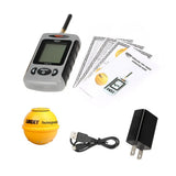 LUCKY Portable Professional Sounder Wireless Sonar Fish Finder Fishing Probe Detector Fishfinder with Dot Matrix