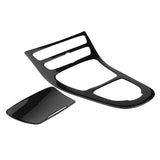 Car Center Control Gear Shift Panel Decorative Trim Cover Carbon Fiber Color For E-Class W213 2015-