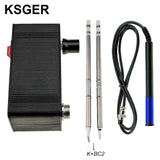 KSGER Mini STM32 V3.1S OLED T12 Soldering Iron Station DIY Plastic 907 9501 Handle Electric Tools Quick Heating T12 Iron Tips 8s Tins