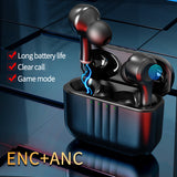 J7 Stereo Game Sport IPX5 Waterproof Wireless in Ear Dual Microphone Noise Reduction 5.2 Bluetooth Headset New