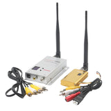 Wireless Transmitter+Receiver 1.2Ghz 1500MW 8CH AV Sender TV Audio Video Transmitter For QAV250 250 FPV Quadcopter Metal