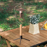 Camping Lantern Stand Free Standing Tabletop Lamp Pole for BBQ Garden Hiking