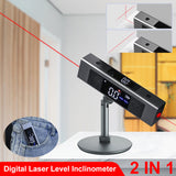 Digital Level Incometer Laser Protractor Angle Ruler Dual-Screen Type-C Rechargeable Construction Measurement Tool