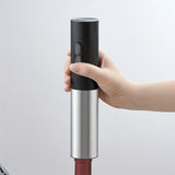 1pc  Electric Bottle Opener, Dry Cell Stainless Steel Red Wine Bottle Opener Party Gift, Wine Accessories Automatic Corkscrew Battery Operated For Kitchen,
