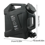 10/12L Outdoor Bucket Large-Capacity Portable Camping Bag Container with Faucet Driving Water Tank for Picnic Hiking