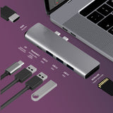 With hub 3.0 2.0 TF SD card reader slot PD, 3.1 Type-C to HDMI adapter 4K Thunderbolt USB C hub, suitable for BookPro Air