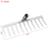 5/7/9/11 Teeth Multifunctional Garden Hand Rake Gardening Tools Mini Hand Cultivator Heavy Duty Carbon Steel Garden Rakes