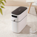 1pc Trash Can, Household Toilet Special Clip Seam Large Capacity Trash Can With Lid, Large Automatic Packing And Putting Paper Bucket