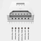 MPPT Panel Regulator - Auto Identification Voltage Photovoltaic Solar Charge Controller for Lead Acid & Lithium LiFePO4 Battery
