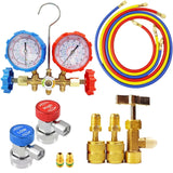 3 Way AC Diagnostic Set for Freon Charging Fits R32 R410a R-404A R-134a Refrigeration Manifold Gauge Air