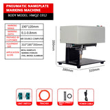 Laser Pneumatic Electric Marking Metal Nameplate Engraving hine Stainless Steel Parts Desktop Small 190X120 Mm