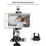 Multi-functional Holder Metal Clamp Tripod Mount Aluminum Alloy 1/4In for i Phone 15/14/13/12/11 Vlog Video