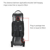 Universal Violin Carbon Fiber Case Hard Light Music Sheet Bag,Black