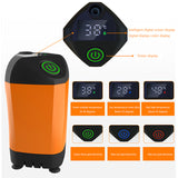Outdoor Electric Pump Portable Camping Shower 4800mAh IPX7 Waterproof Temperature Display for Backpacking Travel Beach