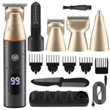 Resuxi LK-881 Waterproof Shaver Home Men's Multifunctional Electric Clipper Nose Hair Trimmer Set